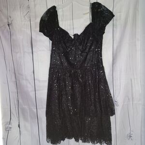 David Bridals black goth homecoming dress